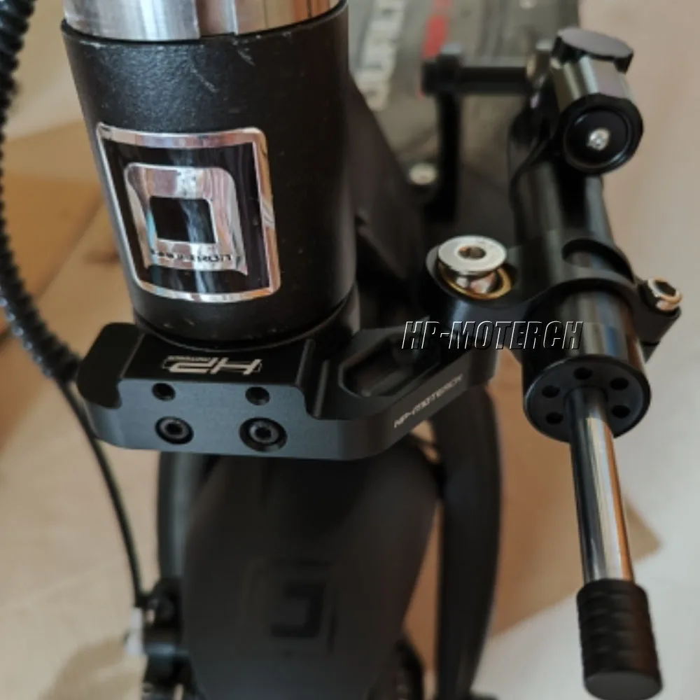 탄소 섬유 댐퍼 장착 키트, LED 브래킷 포함, 포르듀얼트론 아킬루스 빅터 썬더 2 썬더 V2 컴팩트 dt3 전동  스쿠터-Freehip.co.kr