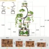 Metal Plant Rack Premium 8-Tier Adjustable Indoor Stand with Grow Lights & Wooden Shelves