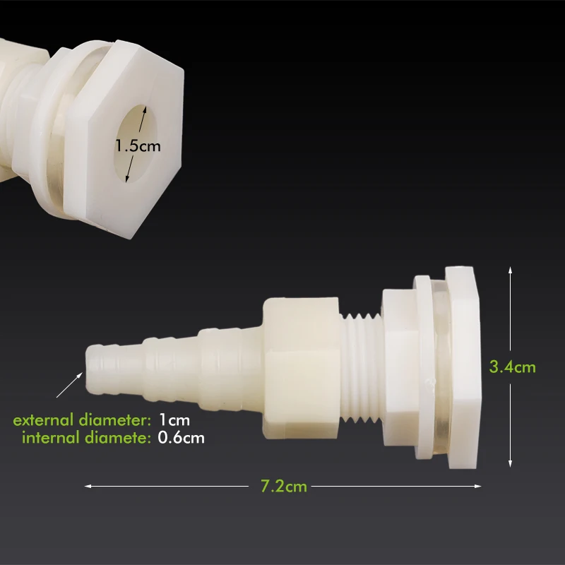 DN15 Water Tank Connector Water Tank Hose Outlet Outlet Inlet Plastic Connector Chicken Rabbit Drinker Aquarium