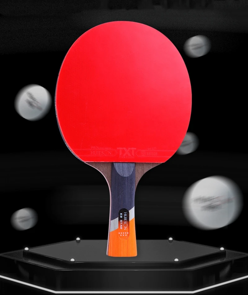 

K8 Star Table Tennis Racket Single Racket Professional Beginner Carbon Fiber Table Tennis Racket For Double Pimples-in Rubber