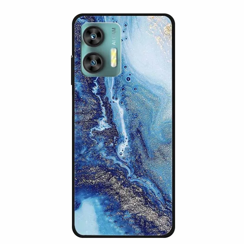 Colorful Marble Space TPU Silicone Soft Back Cover Case - Fashionable Protective