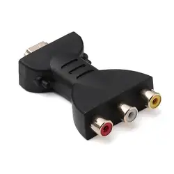Premium HDMI to RCA Video and Audio Adapter Cable - Red, Yellow, White Connectors (Black)