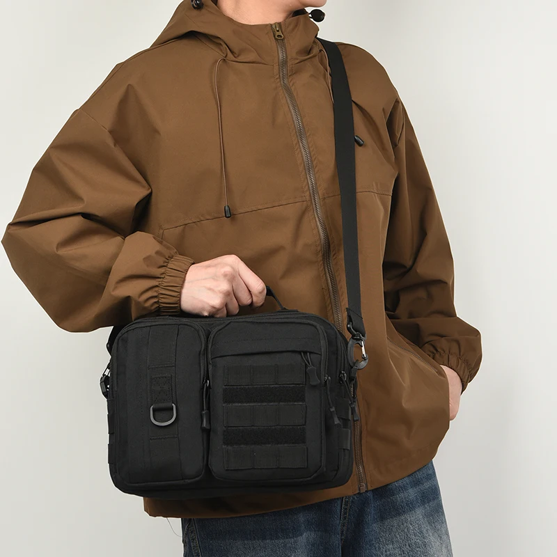 Nylon Tactical Crossbody Bag for Men Hiking Travel