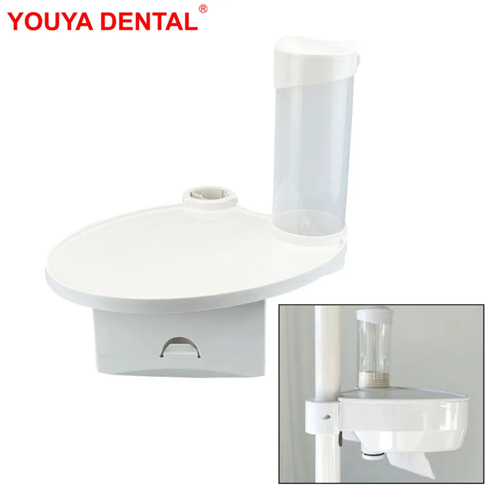 

3 in 1 Dental Chair Scaler Tray Paper Tissue Box Cup Storage Holder New Dentist Oral Care Parts Instrument Dentistry Accessories