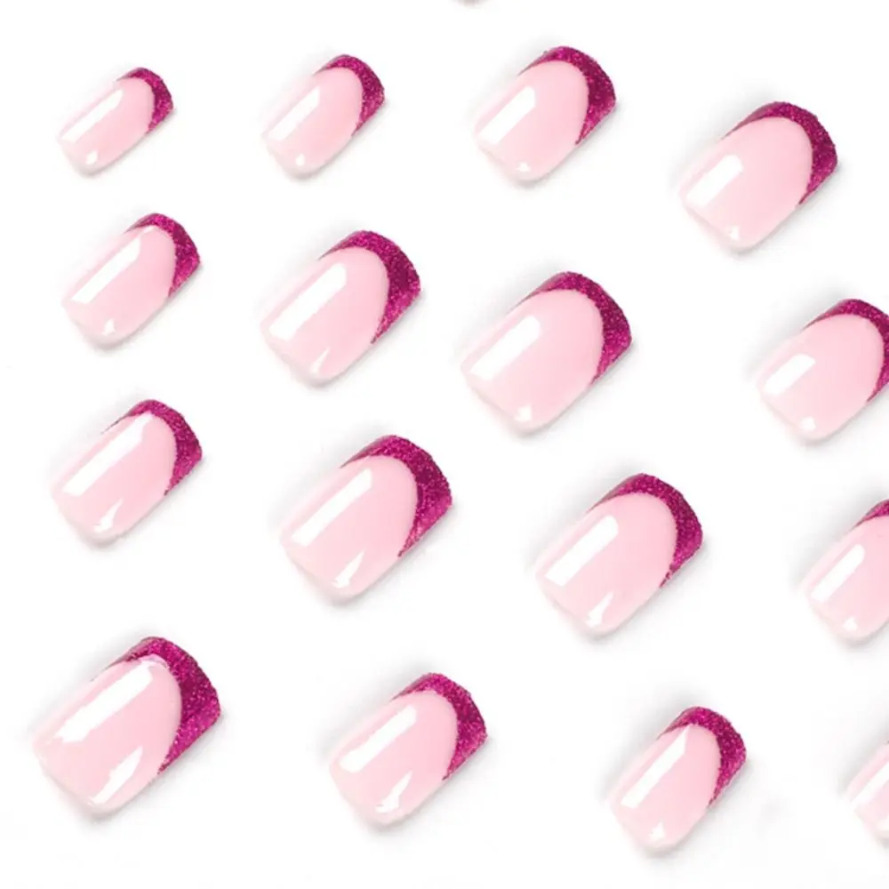 24Pcs Detachable Square False Nails