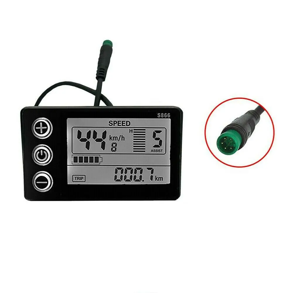 Universale Smart Per S866 24/36/48V Mtb Tachimetro Scooter Parte E-Bike Display Lcd Misuratore Bici Elettrica