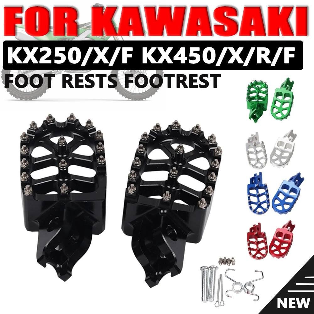 MotorcycleFootRestFootPegsPedalForKawasakiKX250FKX250KX450F