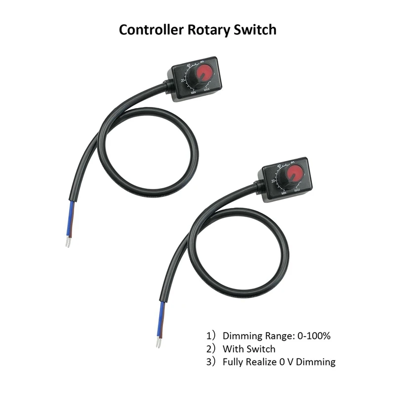 DC 0/1-10V 노브 LED 조광기, 저전압 수동 조광기, PWM 조광, 0-10V 또는 1-10V 조광 가능 전자 LED 드라이버, 3 개