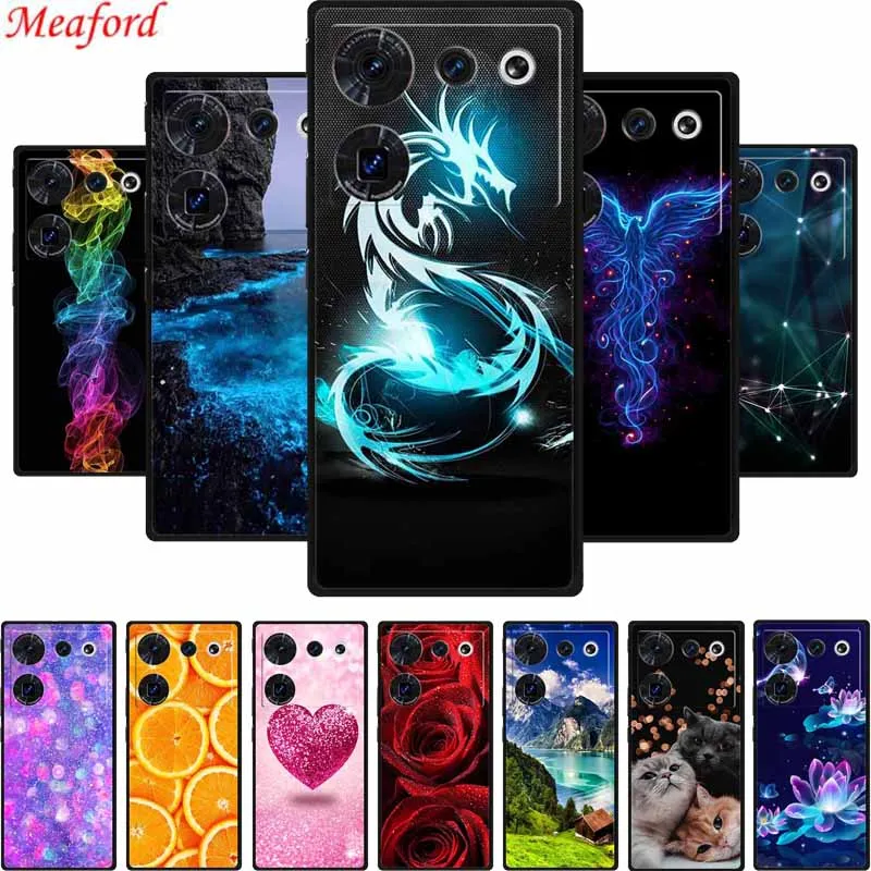 Per Zte Nubia Z50 Ultra Custodia Per Telefono Z 50 Custodia Posteriore Morbida In Silicone Ultra Nero Per Zte Nubia Z50 Ultra Custodia Z50Ultra 6.8 "B