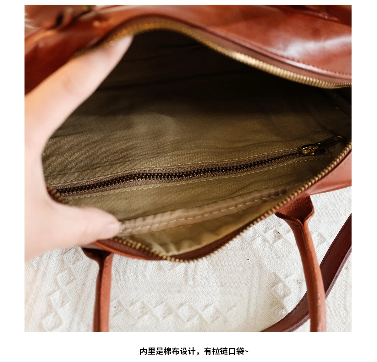 Vintage Designer-Handtasche aus handgefertigtem Rindsleder der ersten Schicht für Damen, für den Alltag, Partys und luxuriöse Anlässe, aus echtem Leder, als Umhängetasche. – Detail 21