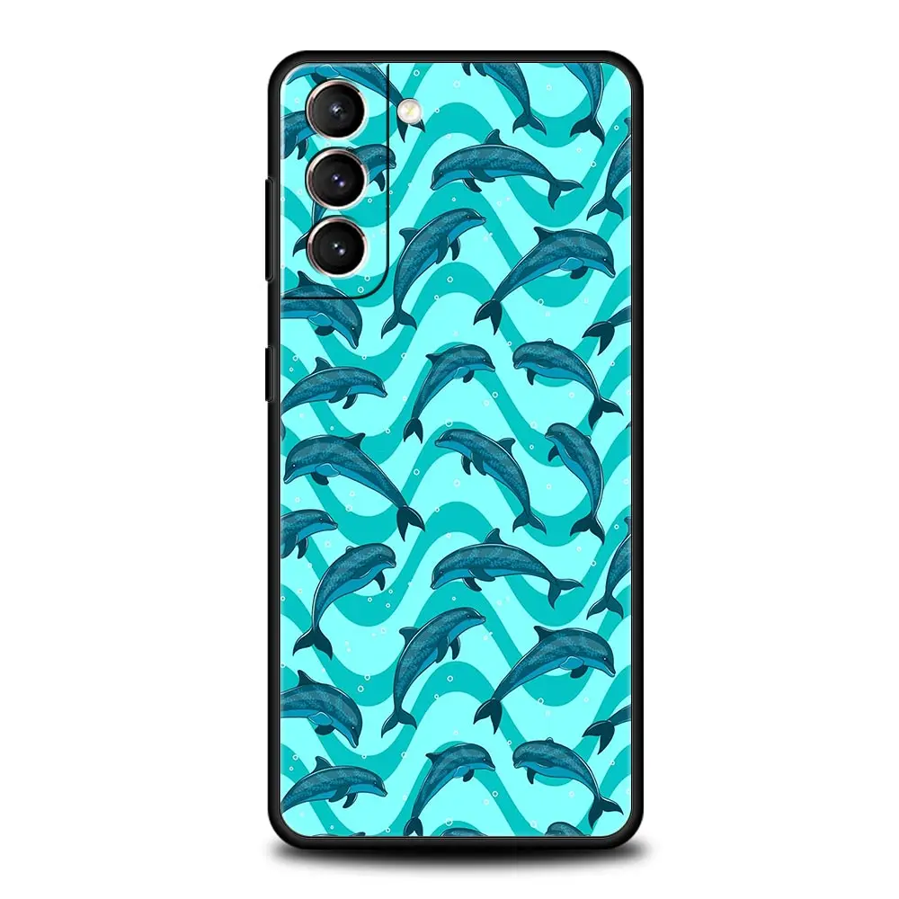 Ocean Dolphin Soft TPU Phone Case Cover
