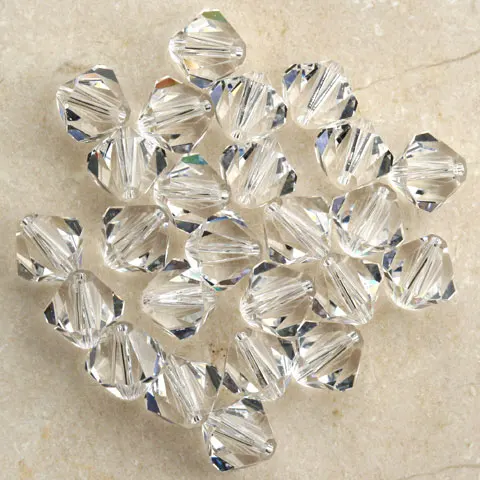 144pcs~720pcs/Lot Crystal clear/Crystal AB Chinese Glass 5301 Crystal Bicone Beads.3mm,4mm, 5mm, 6mm, 8mm glass beads