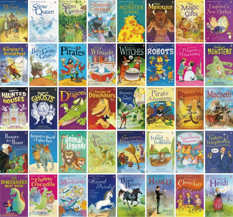 40 Books/Set Usborne My Third Reading Library Collection English Picture  Storybook to Help Your Child Grow as a Reader