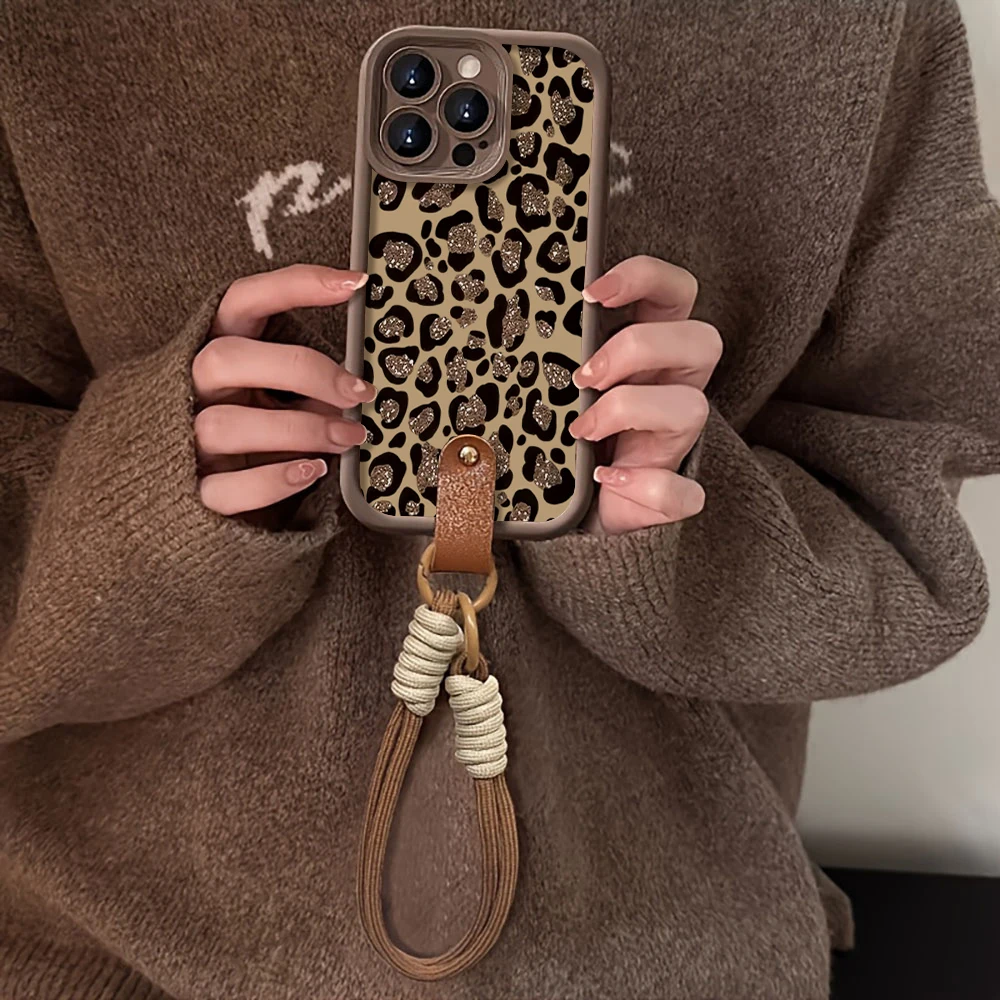 Vintage Brown Leopard Print Soft Phone Case Cover