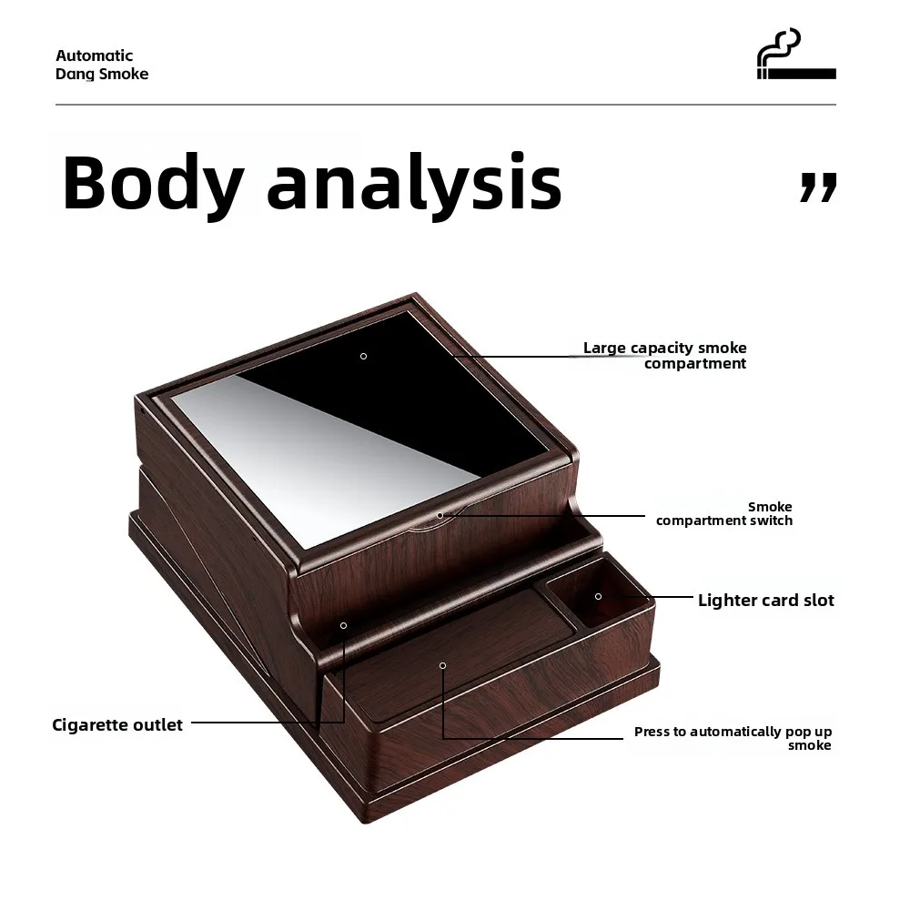 Durable One-Click Automatic Eject Cigarette Storage Case