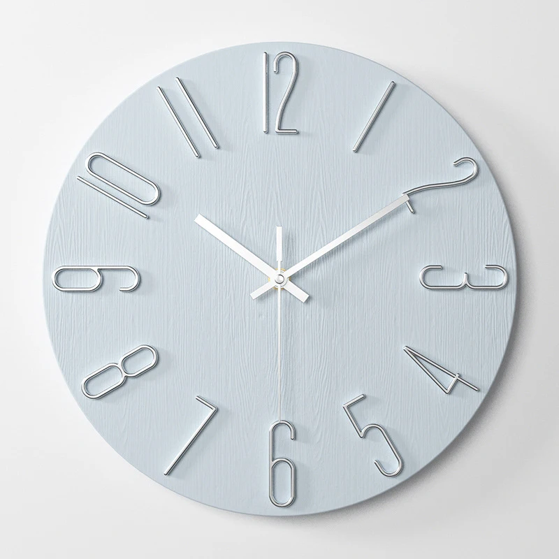 Elegant White 12-Inch Decorative Wall Clock