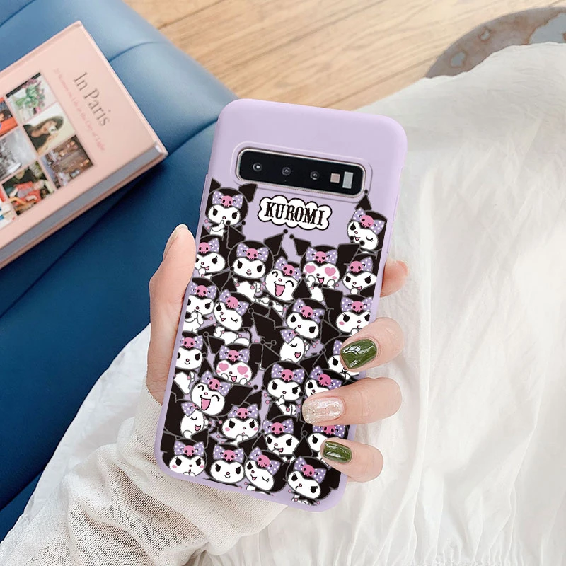 thumbnail image 1 of Funda de silicona suave para Samsung Galaxy S10, S10 + S, 10 Plus, S10E, Kuromi, Melody, Pom, Purin, Dog, Kitty, Cat, Anime, 1 of 5