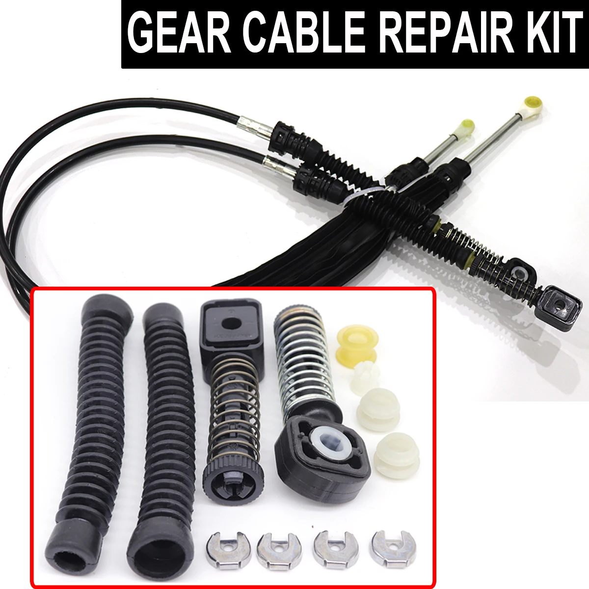 Manual Gearbox Shift Cable Linkage Bushing Gaiter Lever Selector Bowden Kit For VW Passat B6 B7 2005-2015 Polo 9N 6R Beetle 5C