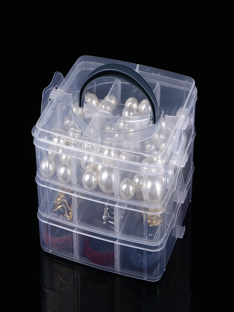 Three layers of 18 portable detachable storage box combination of storage box diy supplies