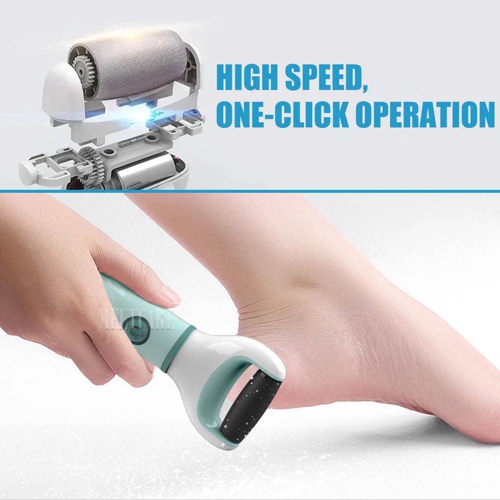 Foot grinder Electric Foot Grinder Auto Wireless Remove Dead Skin Calluses Cracks Hard Cracked skin Pedicure Tool Waterproof Foot Cleaner