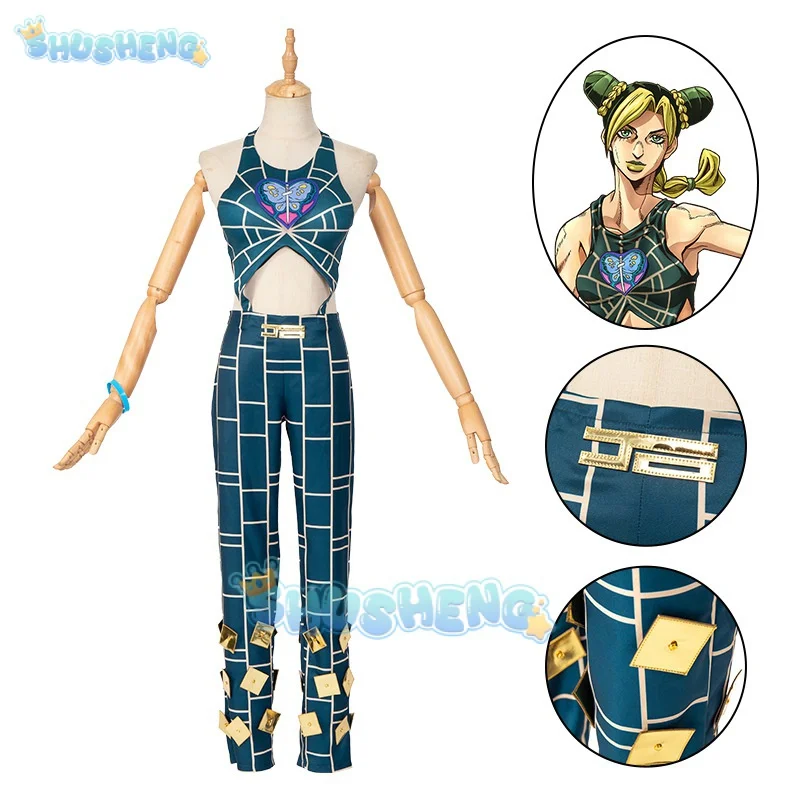 

JoJo's Bizarre Adventure Stone Ocean cos Jolyne Cujoh Kujo Jorin Cosplay Costume