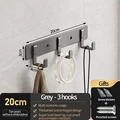 Grey 3 hooks