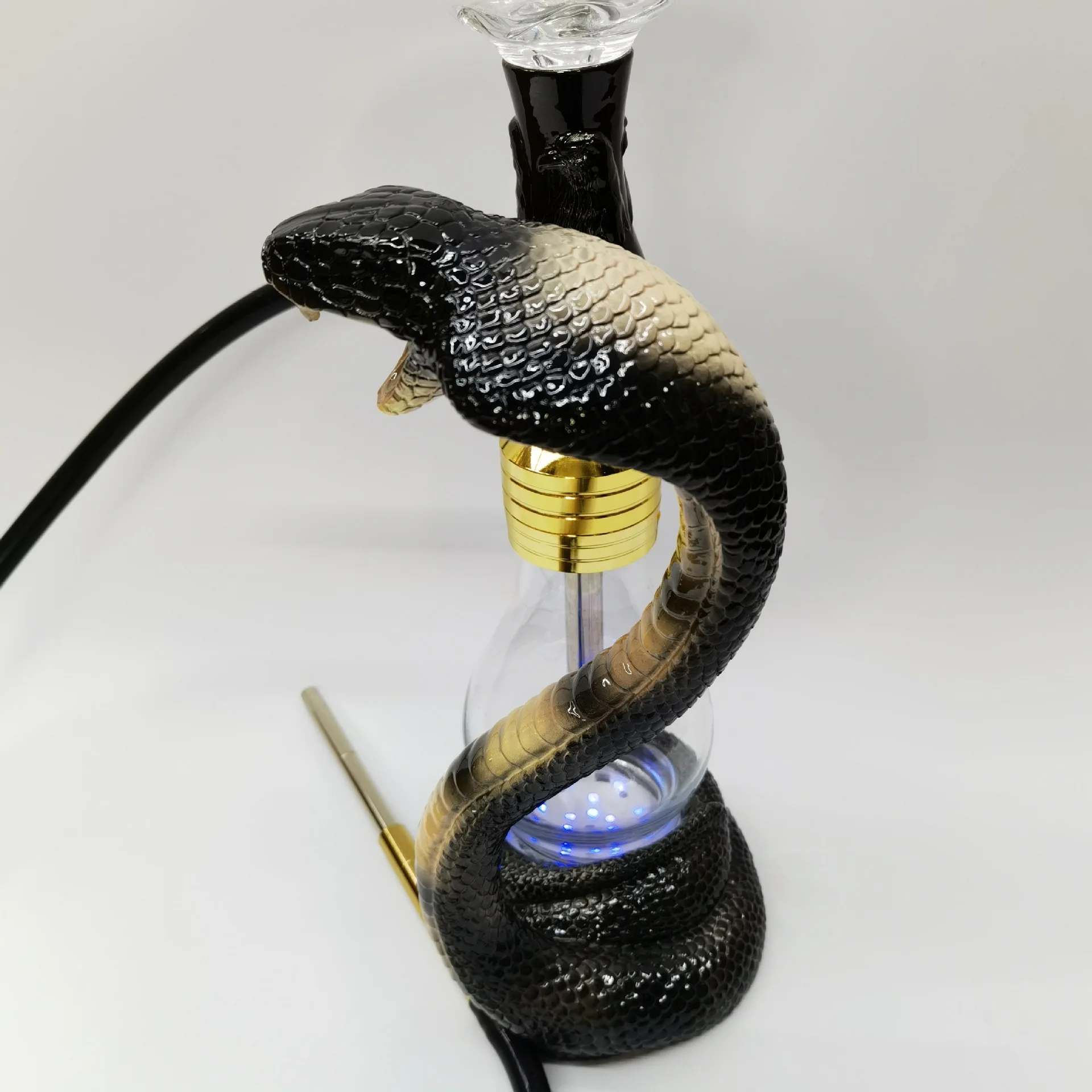 Cobra Mouth Out Smoke Craft Shisha Set Smoking Tools Pipes Accessory Resin Handicraft Ornaments Gift Creative Arabian Hookah