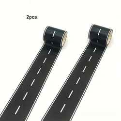 Reusable Cartoon Road Track Stickers with Glitter Finish (2pcs)