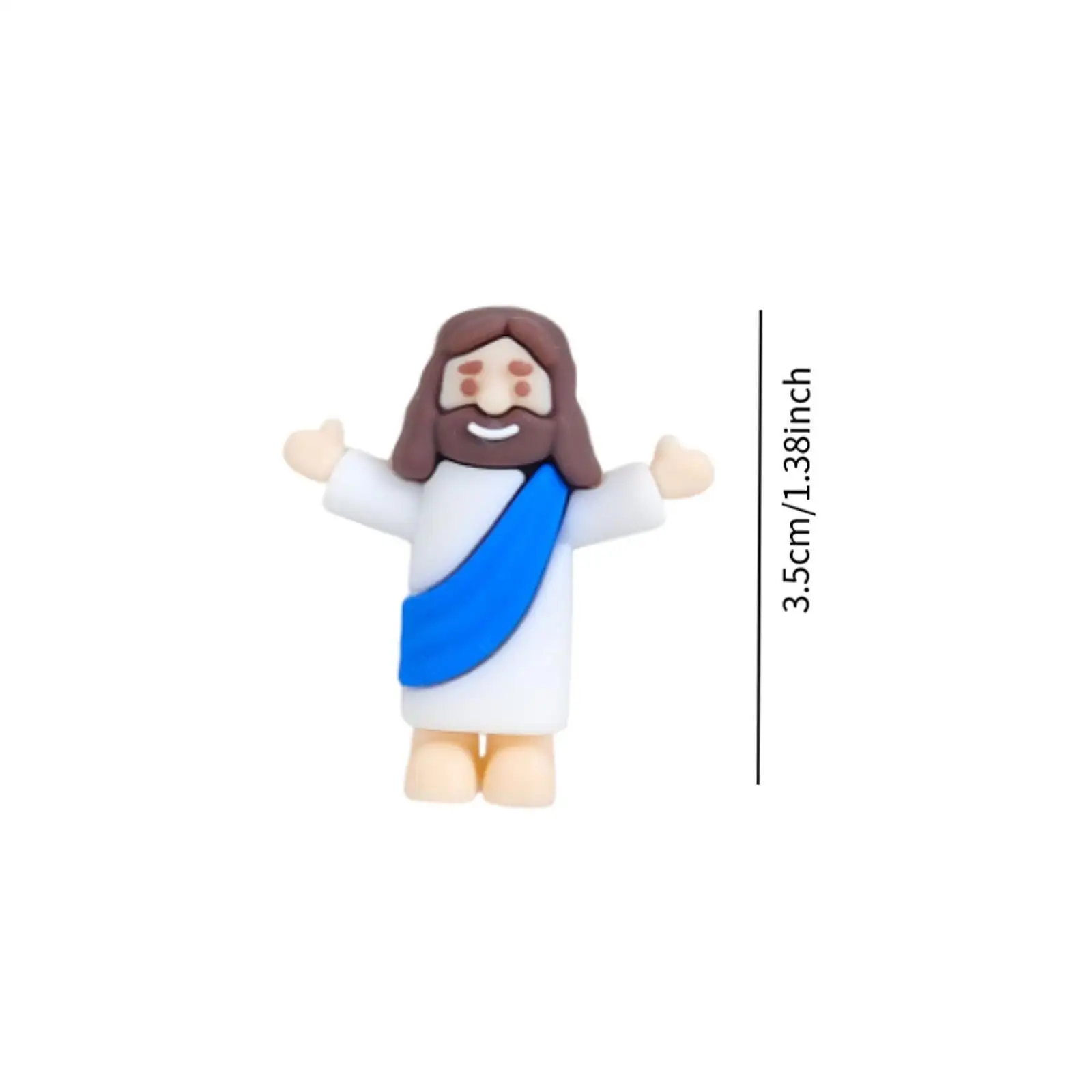 10Pcs Mini Jesus Figurines Small Jesus Toys for Family Shelf Collectibles