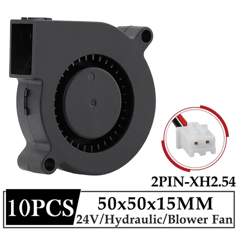 Gdstime DC Turbine Cooling Blower Fan 5015 50MM 50x15mm 24V 2Pin