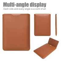 Housse pour ordinateur portable, pochette pour (MacBook Mac Book iPad) Air M1 M2 13 3 14 2 15 6 16 Pro 12 9 11 pouces, ensemble de sacs en cuir végétalien 5