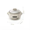 Bear 2.5L Slow Cooker Baby Supplement Machine 220V Mini Bird's Nest Stew Pot White Porcelain Waterproof Stew Pot 6