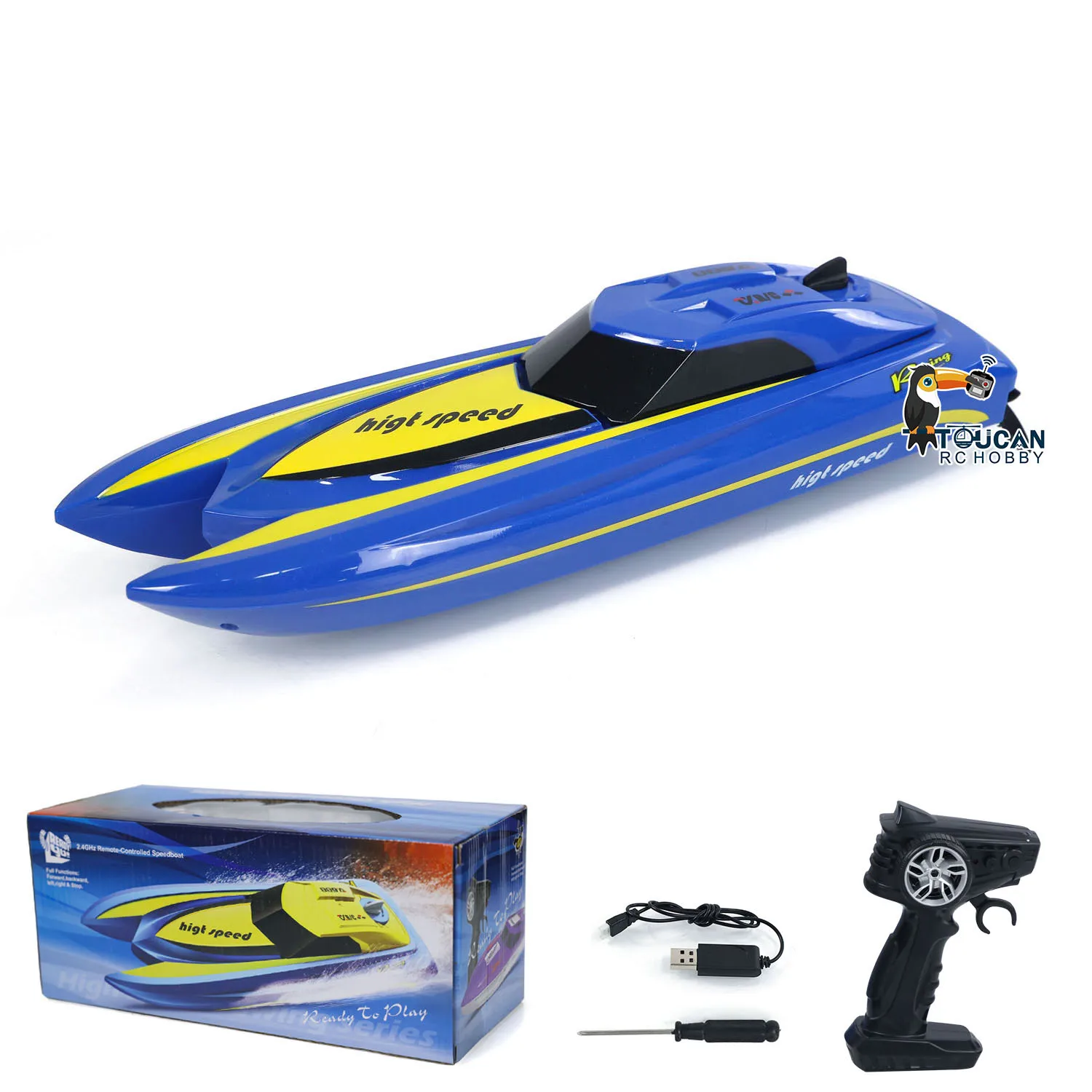 RC RTR 보트 전기 레이싱 선박, 무선 제어 고속 선박 모델, 어린이 및 성인용 야외 선물, 2.4Ghz