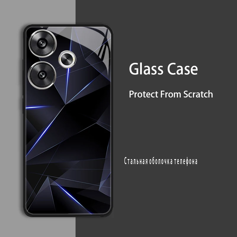 Enhanced Shockproof Tempered Glass Case Cover with Bumper Protection