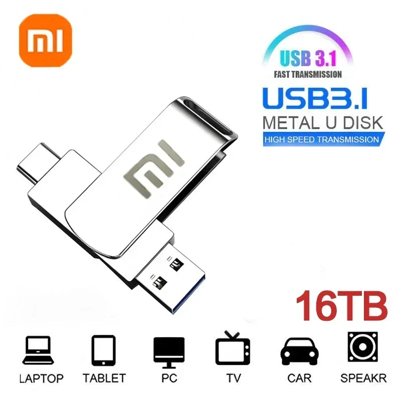 

USB-флеш-накопитель Xiaomi, USB 3,0, оригинальный U-диск, высокоскоростной флеш-накопитель, портативный USB-накопитель емкостью 1 ТБ, аксессуар