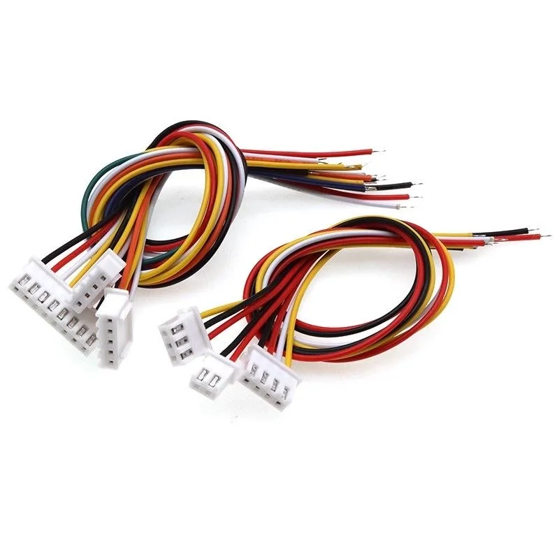 10pcsTerminalCable Xh2.54TerminalWireOneHead,twoHeadsColorConnectingwire26awg 2p/3/4/5/6/7/8/9/10/11/12p 100mm-500mm