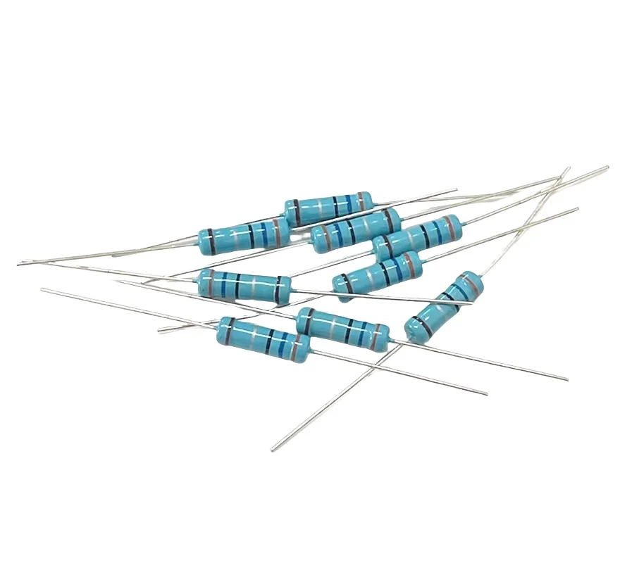 2W Metal Film Resistor Kit (1% Tolerance) 1K,2K, 10K, 100&Omega;, 120&Omega;, 22K, 220&Omega;, 4.7K, 470&Omega;, 1M Color Ring Resistors 10PCS/50PCS metal film resistor metal film resistors