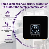 7500W électrique instantané chauffe-eau sans réservoir télécommande salle de bain Thermostat instantané chauffage douche panneau tactile 3