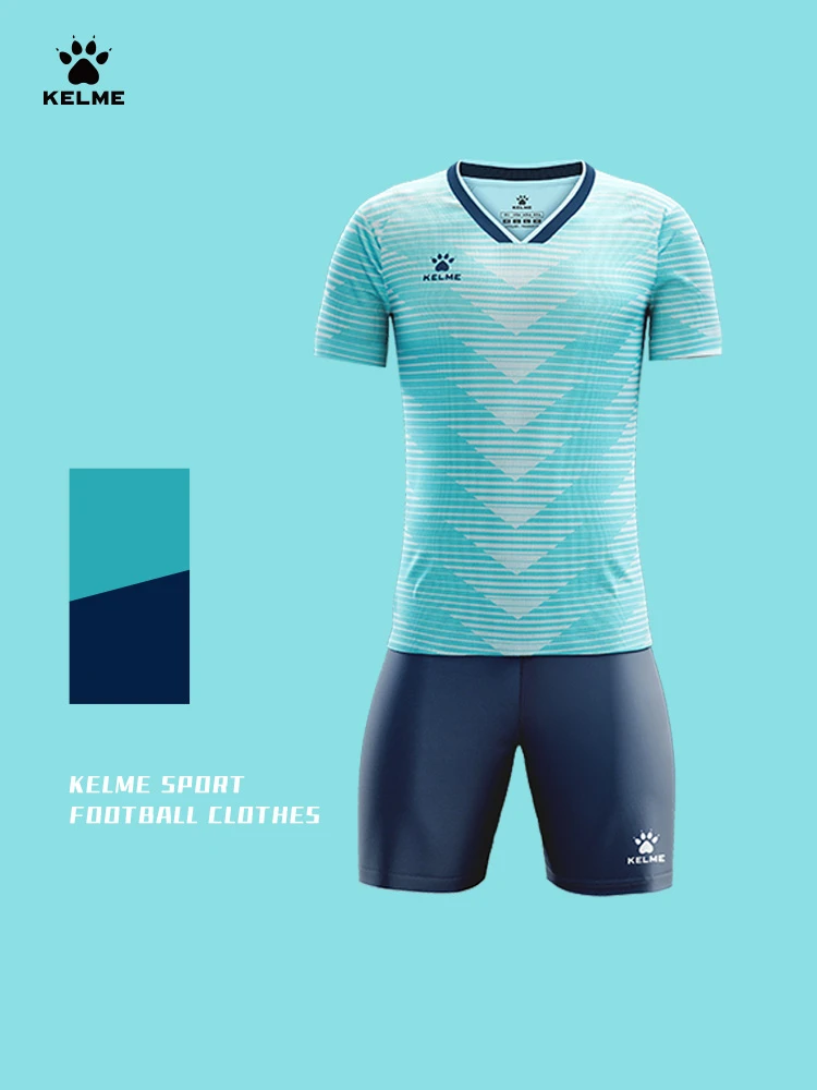 KELME football uniforms men made match training team uniforms sportswear short-sleeved team jersey suit