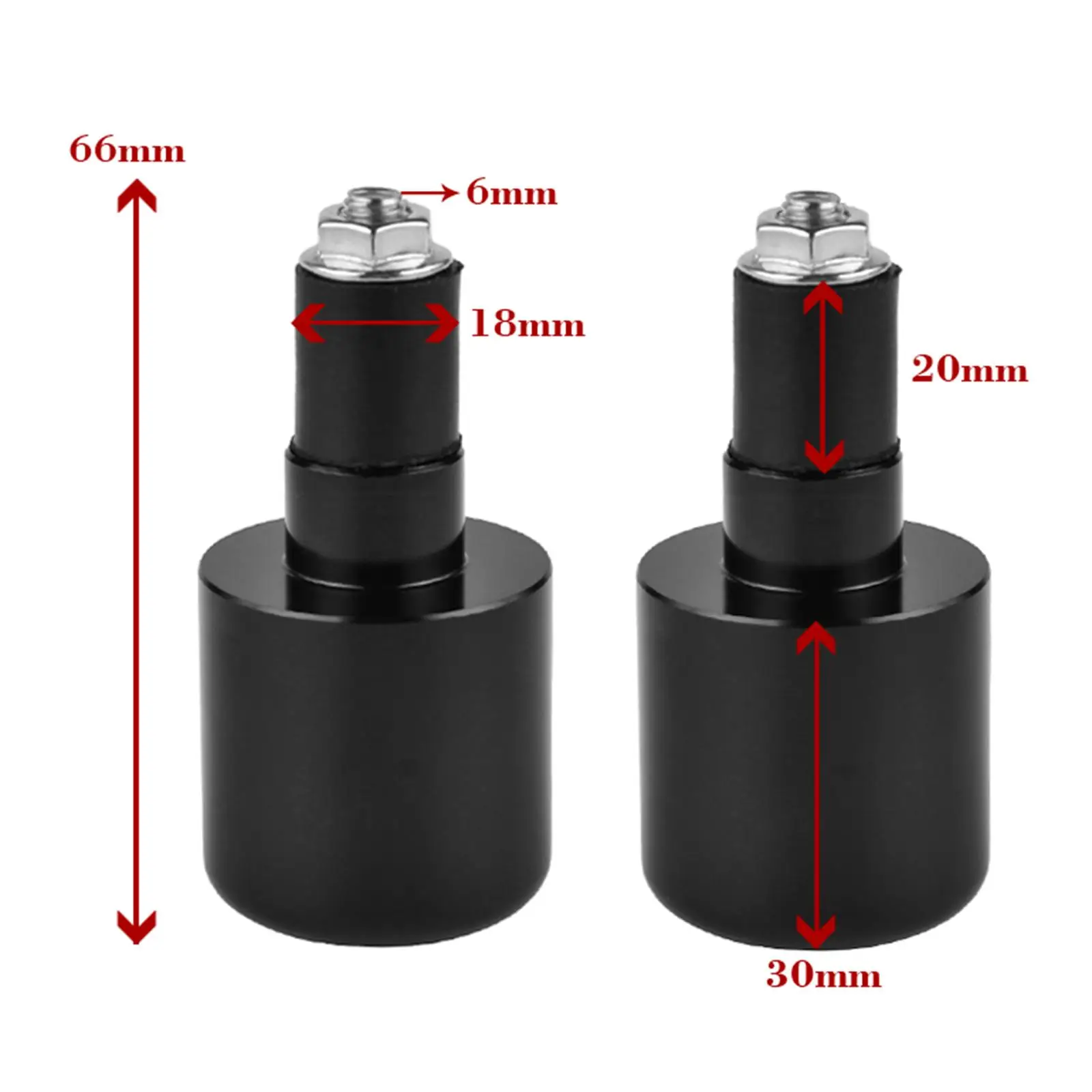 2pcs Aluminum Motorcycle Handlebar Ends Plugs Caps Counterweights for 600 750 2000-2014 GSX1300 2008