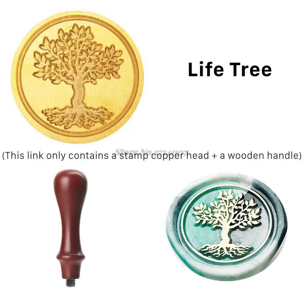 2022 Plant Rose Flower Wax Seal Stamp Retro Life Tree Cat Butterfly Antique Scrapbooking HEAD Wedding Decorative Invitation 