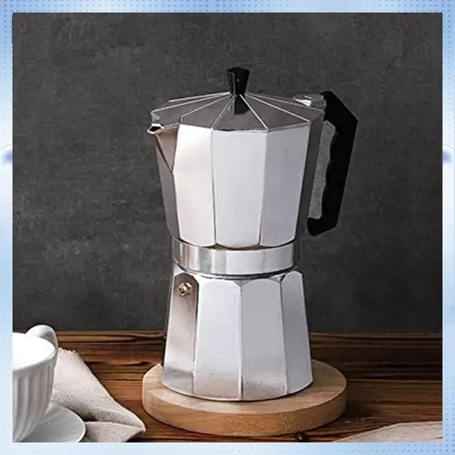 YAA-Espresso Maker Moka Pot Stovetop Espresso Maker Coffee Pot For Great Flavored Espresso For Electric  Stovetop 3