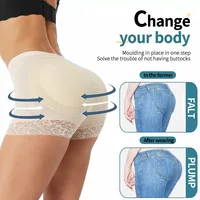 Femmes bout à bout culotte faux fesse corps Shaper sous-vêtements rembourrés dame ascenseur fesses taille haute ventre contrôle hanche culotte 2