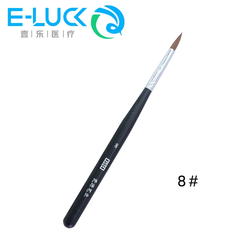 1 Pcs Dental Porcelain Brush Pen Dental Lab Tools Equipment Technician Stacking Glazing Brush Pen Synthetic Hair 10 Models
