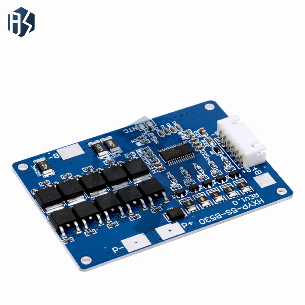 Scheda di Protezione Batteria al Litio 5S BMS 30A 45A 18V-21V per Batterie Li-ion 3.2V LiFePO4 con Bilanciamento e NTC - immagine 2
