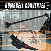 Dumbbell Barbell Converter Bar, Adjustable Weight Capacitry Bar Convert to Dumbbell Set for Home Gym Strength Training - Image 3