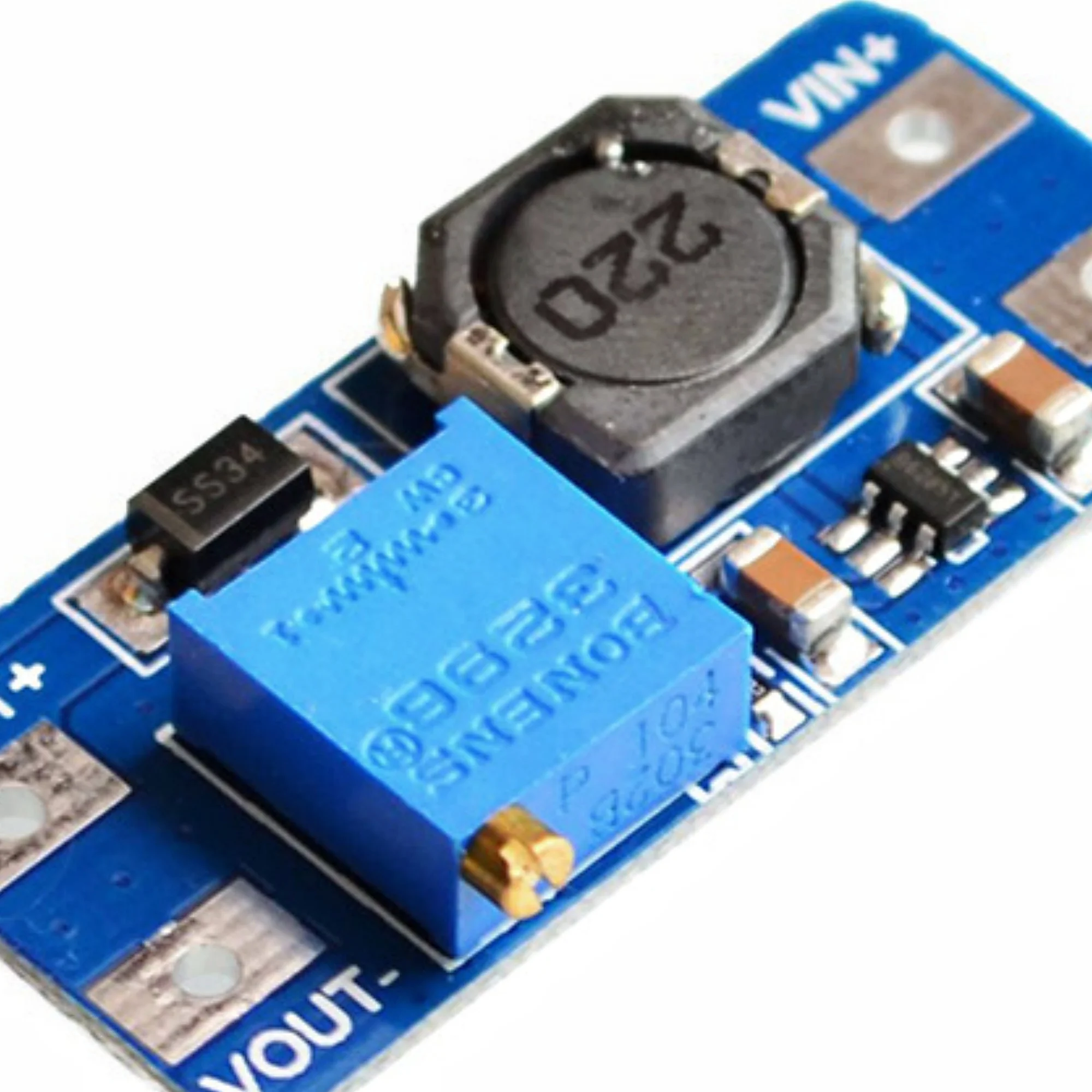 조정 가능한 DC-DC 부스터 모듈, 2A 부스터 보드 입력, 3V, 5V, 9V, 12V, 24V, MT3608