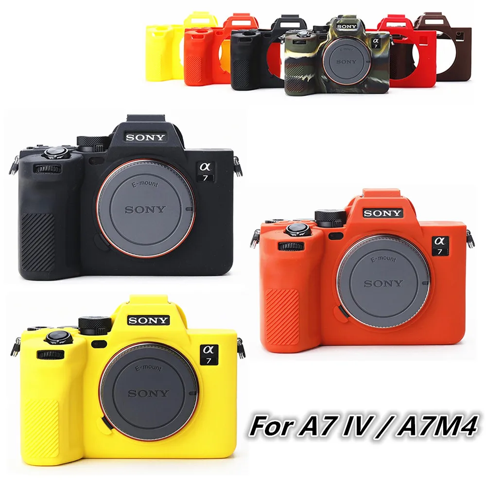 Silicone Case Cover Camera Bag for Sony A6700 A7IV A7M4 ZV-E10 ZV-1 ZV1F A7c A9 A7R A7 A7S III IV A7III A7RIII A7RIV A9II ZV1II camera case
