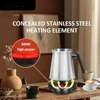 Turkish Greek Coffee Moka Tea Pot Maker Machine 800ML Portable Electric Kettle 6 Cups Stainless Steel Boiling Water 220V EU 전 3