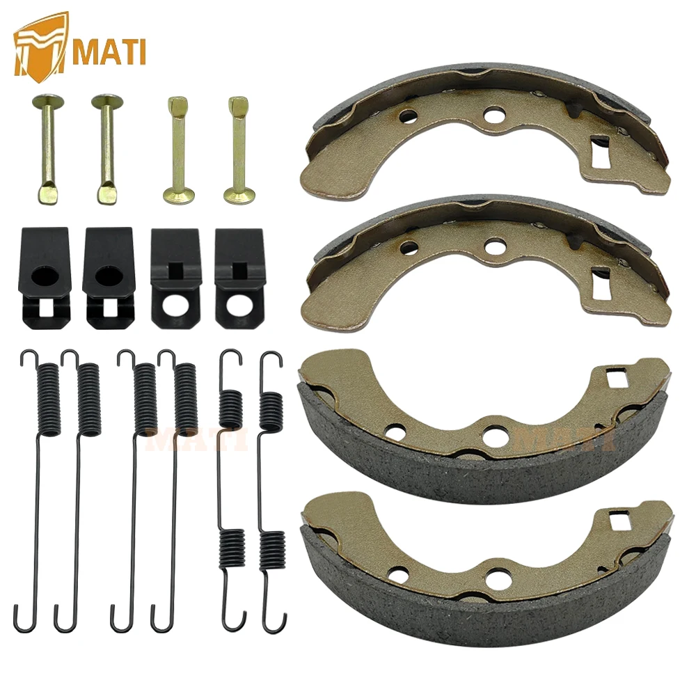 Rear Brake Shoes Springs Pins Left Right for Kawasaki Mule 2520 2510 2500 2030 2020 2010 1000 Diesel KAF450 KAF540 KAF620 KAF950 fila courtright mule 1tm01782f100